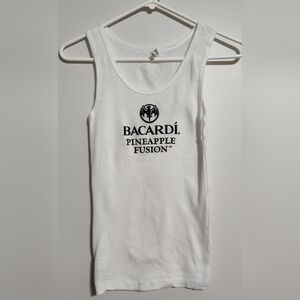 Bacardi Pineapple Fusion Tank Top Promotional Beachwear Bartender Club Party Rum